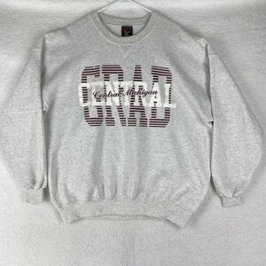 Vintage Central Michigan University Sweatshirt Mens Size XXL Gray GRAD Soffe USA